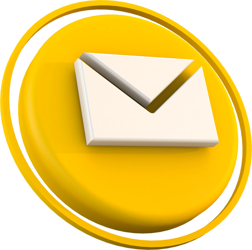 3d message icon a modern email concept on isolate background